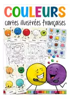 Vista previa - Tarjetas / Manipulativos - les couleurs flash cards Francés - Portada