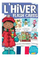 Vista previa - Tarjetas / Manipulativos - l´hiver (invierno) flash cards Francés - Portada