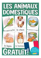 Vista previa - Tarjetas / Manipulativos - FREEBIE les animaux domestiques Francés (gratis) - Portada