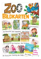 Vista previa - Tarjetas / Manipulativos - Deutsch / Alemán Bildkarten ZOO (animales / Tiere) - Portada