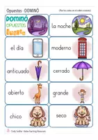 Vista previa - Juegos / Gamificación - OPUESTOS domino juego Español / E.L.E. - página 1