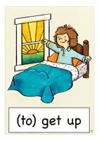 Vista previa - Decoración del aula - DAILY ROUTINES flash cards English / Inglés - página 1