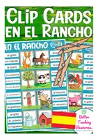 Vista previa - Unidades / Secuencias / Situaciones de Aprendizaje - En el CAMPO Clip Cards Español - Portada