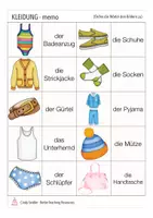 Vista previa - Unidades / Secuencias / Situaciones de Aprendizaje - KLEIDUNG memo Deutsch / Alemán Spiel - página 2