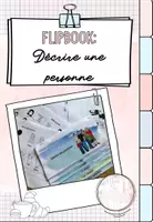 Vista previa - Hojas de trabajo - Flipbook: Décrire une personne (Describir a una persona en francés) - Portada