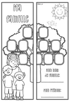 Vista previa - Manualidades / Dibujos para colorear - Lapbook: Présenter sa famille (Ma famille) - página 3