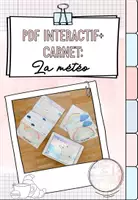 Vista previa - Unidades / Secuencias / Situaciones de Aprendizaje - PDF interactivo y cuaderno de vocabulario: La météo (Il fait quel temps?) - Portada