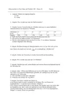 Vorschau - Test - Klassenarbeit mit neun Aufgaben zur Radioaktivität - Deckblatt