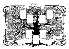 Vista previa - Hojas de trabajo - my family tree - el árbol genealógico de mi familia - página 1