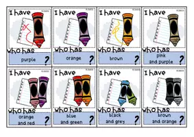 Vista previa - Juegos / Gamificación - Colours: I have … who has ..? (game) - página 3