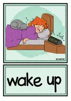 Vista previa - Decoración del aula - Inglés ESO – Flashcards de rutinas diarias | daily routines (21 tarjetas ilustradas) - página 1