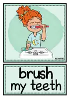 Vista previa - Decoración del aula - Inglés ESO – Flashcards de rutinas diarias | daily routines (21 tarjetas ilustradas) - página 3