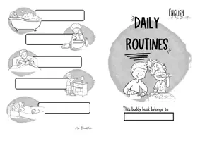 Vista previa - Hojas de trabajo - Inglés ESO – Libro de vocabulario: rutinas diarias | daily routines - página 1