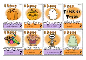 Vista previa - Juegos / Gamificación - Halloween: I have … who has …? Reading game - página 3