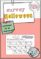 Vista previa - Hojas de trabajo - Halloween: survey (speaking activity) - Portada