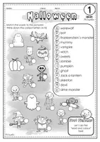 Vista previa - Hojas de trabajo - Halloween: worksheets - página 2