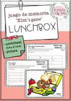Vista previa - Juegos / Gamificación - In my lunchbox: matching game (food) - Portada