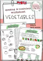 Vista previa - Hojas de trabajo - Vegetables: worksheets - Portada