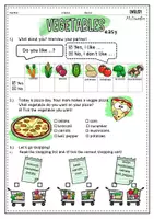 Vista previa - Hojas de trabajo - Vegetables: worksheets - página 2