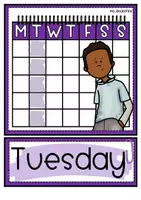 Vista previa - Decoración del aula - Inglés ESO – Flashcards: días de la semana | days of the week - página 2