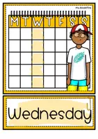 Vista previa - Decoración del aula - Inglés ESO – Flashcards: días de la semana | days of the week - página 3