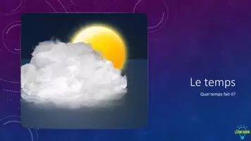 Vista previa - Presentaciones - La météo / Le temps - Champ sémantique en image et son - página 1