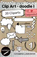 Vista previa - Elementos para la creación de materiales - Clip Art doodles 1 - Portada