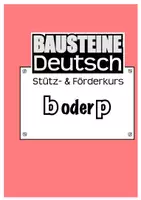 Vorschau - Arbeitsblätter - Stütz- und Förderkurs Deutsch - b oder p - Deckblatt