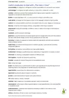 Vista previa - Hojas de trabajo - The Hate U Give - Useful vocabulary - página 1
