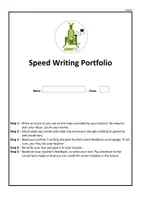 Vista previa - Hojas de trabajo - Speed Writing Portfolio templates - página 1