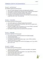 Vista previa - Hojas de trabajo - Collection of feedback and evaluation sheets for oral presentations - página 3