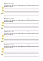 Vista previa - Hojas de trabajo - Two stars and a wish Feedback form - Portada