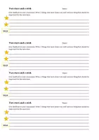 Vista previa - Hojas de trabajo - Two stars and a wish Feedback form - página 2