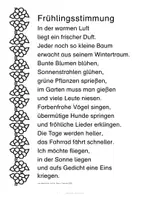 Vorschau - Stundenentwürfe - Materialsammlung zum Gedicht Frühlingsstimmung - mit Zusatzmaterialien in Lateinischer Ausgangsschrift LA - Seite 2