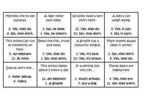 Vista previa - Unidades / Secuencias / Situaciones de Aprendizaje - Reading bingo: Zoo animals and pets - página 2
