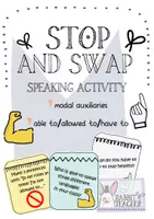 Vista previa - Tarjetas / Manipulativos - Stop and swap: Modal auxiliaries - Portada