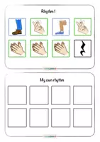 Vista previa - Juegos / Gamificación - Percusión corporal Body Percussion Rhythm Creative Work Cards # 1 - página 2