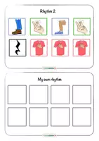 Vista previa - Juegos / Gamificación - Percusión corporal Body Percussion Rhythm Creative Work Cards # 1 - página 3