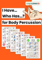 Vista previa - Juegos / Gamificación - I Have - Who Has - A Game for Body Percussion Percusión corporal - Portada
