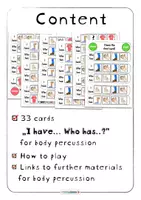 Vista previa - Juegos / Gamificación - I Have - Who Has - A Game for Body Percussion Percusión corporal - página 1