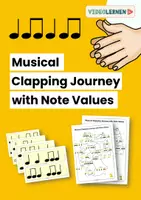 Vista previa - Juegos / Gamificación - Musical Clapping Journey with Note Values • Game Template • Picture Cards - Portada
