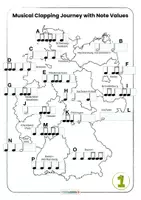 Vista previa - Juegos / Gamificación - Musical Clapping Journey with Note Values • Game Template • Picture Cards - página 2