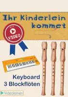 Vista previa - Juegos / Gamificación - Your little ones come / Ihr Kinderlein kommet- a traditional German Christmas Song for 3 recorders and piano | Christmas | Notes - Portada