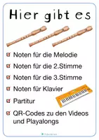 Vista previa - Juegos / Gamificación - Your little ones come / Ihr Kinderlein kommet- a traditional German Christmas Song for 3 recorders and piano | Christmas | Notes - página 1