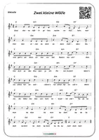 Vista previa - Tarjetas / Manipulativos - Two Little Wolves for Guitar with Percussion corporal | QR to Video - página 2