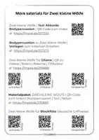Vista previa - Juegos / Gamificación - Notes for Play Along Zwei kleine Wölfe | Two little wolves | Video | QR-Code - página 2