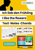 Vista previa - Hojas de trabajo - I Like the Flowers • QR to the Video • Text Notes Chords • Guitar Keyboard - Portada