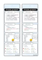 Vista previa - Tarjetas / Manipulativos - Tenses-Fächer V2 (englische Version) - página 2