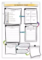 Vista previa - Hojas de trabajo - My feedback-sheet: Englische Version - página 1