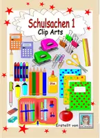 Vista previa - Elementos para la creación de materiales - Schulsachen 1 Clip Arts - Portada